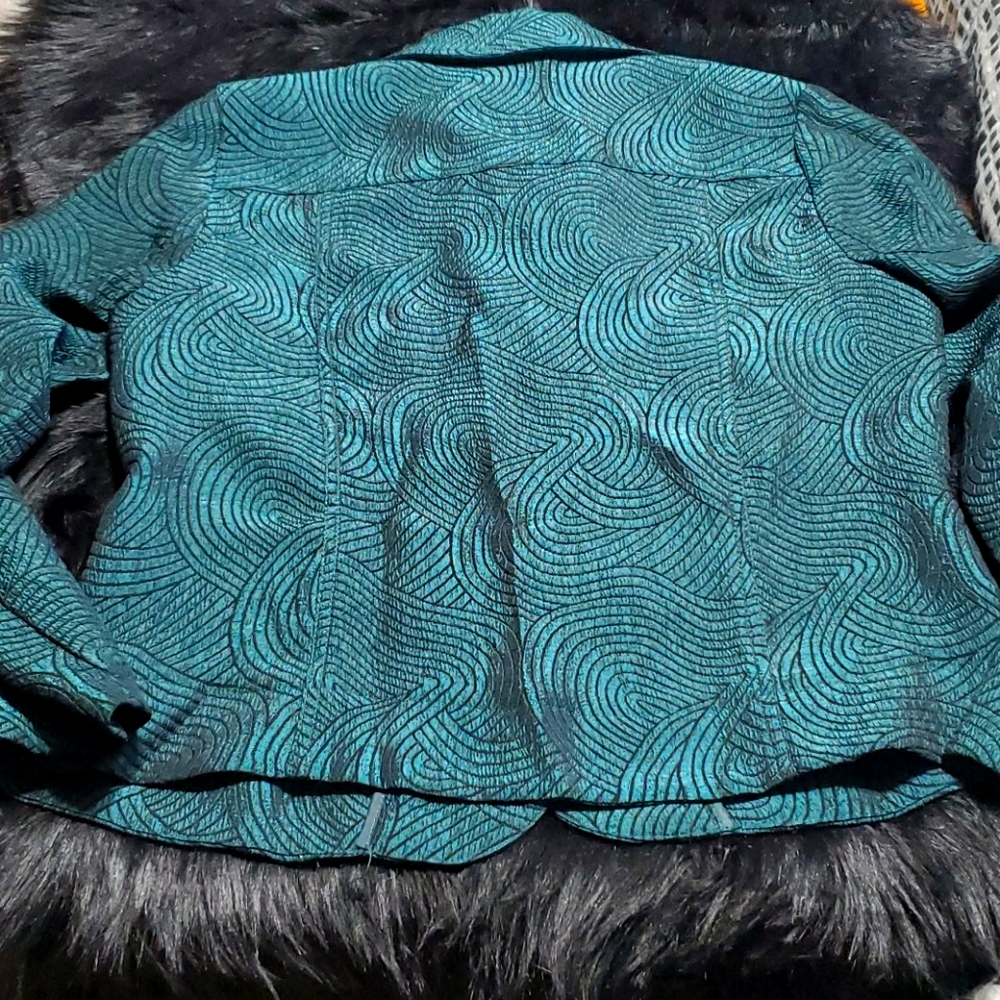 Turquoise blazer - Picture 3 of 3